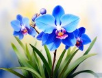 蓝色花的兰花是什么品种