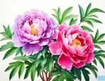 牡丹花的颜色形状特征