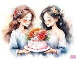 女闺蜜生日送什么花好