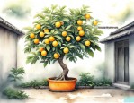 院子里种枇杷树