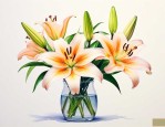 百合花放在花瓶里怎么养