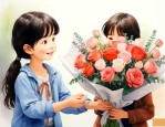 初次见面送女生什么花