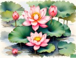 2025年荷花一朵莲海棠花