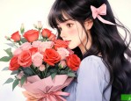 给分手后的女生送鲜花