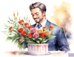 男领导过生日送花好吗