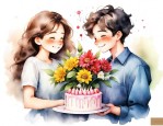 异性好友生日送什么花