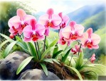 山上的兰花是什么品种