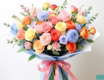 老公生日花束送什么花