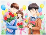 过生日送男孩子什么花