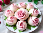 玫瑰花馒头的制作方法