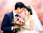 给结婚新人送什么花好