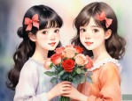 女生之间送什么花合适
