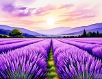 2025年紫色薰衣草的花语