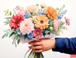 给顾客送花适合什么花
