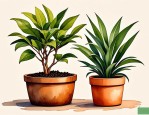 2025年木性的盆栽的植物