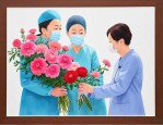 医院看望病人送什么花好