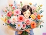 送生孩子的妈妈的花束