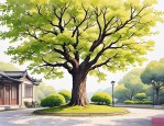 2025年梧桐树春天的样子