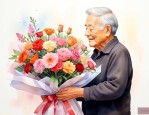 老人过生日送什么花比较好
