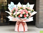 新店开张送花篮怎么写