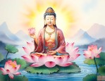 观音莲花语象征与寓意