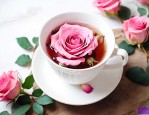 玫瑰花茶泡一次就变白