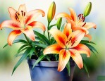百合花用什么花盆种好