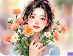2025年收到花的心情说说