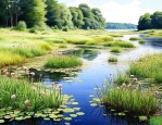 河道湖泊沉水植物栽种