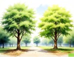 中国梧桐树和法国梧桐