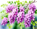 像槐花的紫色花是什么