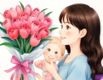 女儿生日妈妈送什么花