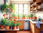 厨房养什么花和植物好