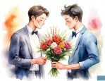 男客户过生日送什么花