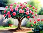 家院里种月季花树好吗
