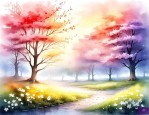 春天的花夏天的树秋天的黄昏冬天的阳光