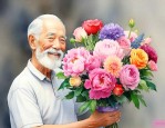 老年男性生日送什么花