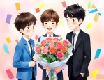 同学生日送什么花好男