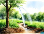 绿化采用高效浇灌说明