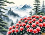 瓦屋山杜鹃花