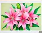 用正方形的纸叠百合花