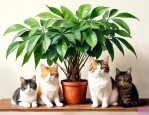 养猫咪可以养发财树吗