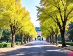 南京中山陵路上梧桐树
