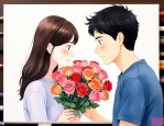给女朋友认错送什么花