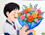 学生送给老师送什么花