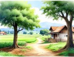 农村家门口栽什么树好
