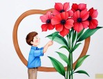 给老公送花卡片怎么写