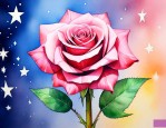 用星星管怎么折玫瑰花
