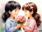 第一次女孩子送什么花