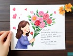 送花给老师卡片写什么